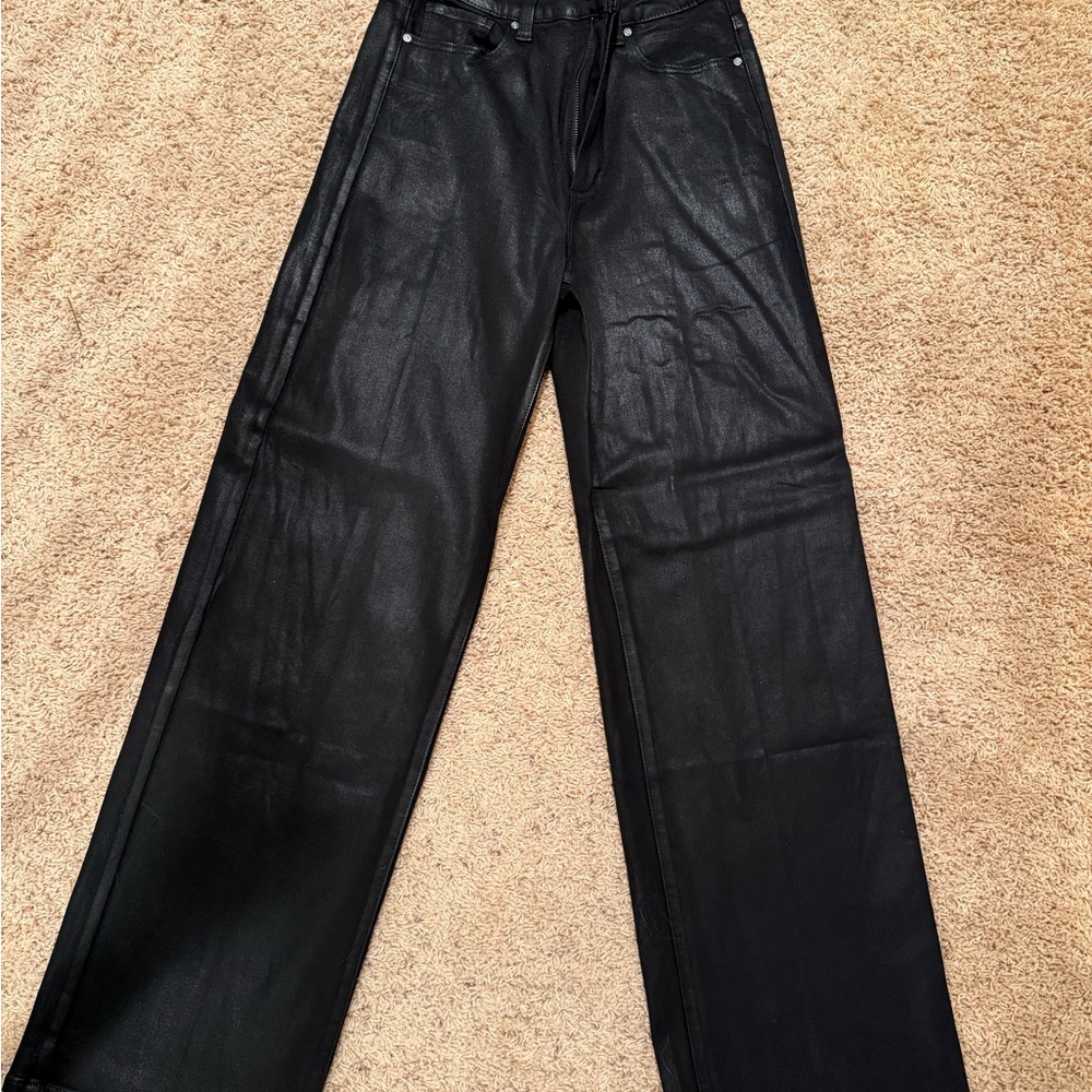 Paige Black coated jeans